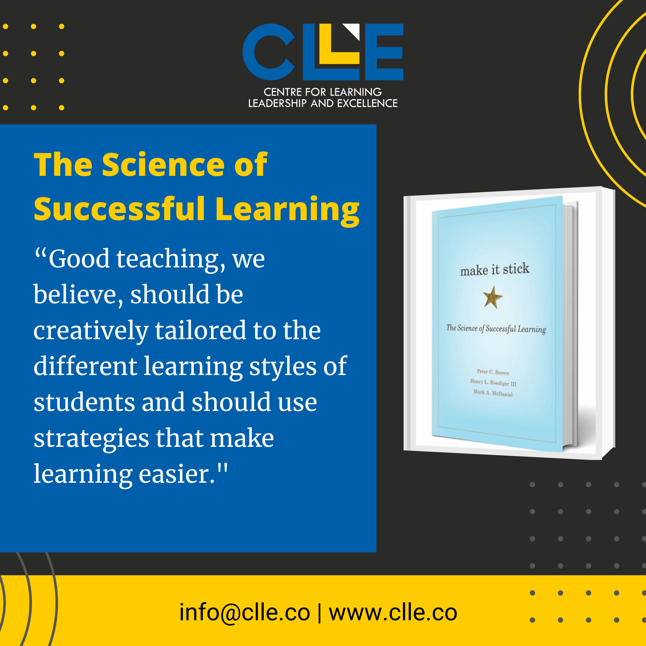 The Science of Successful Learning